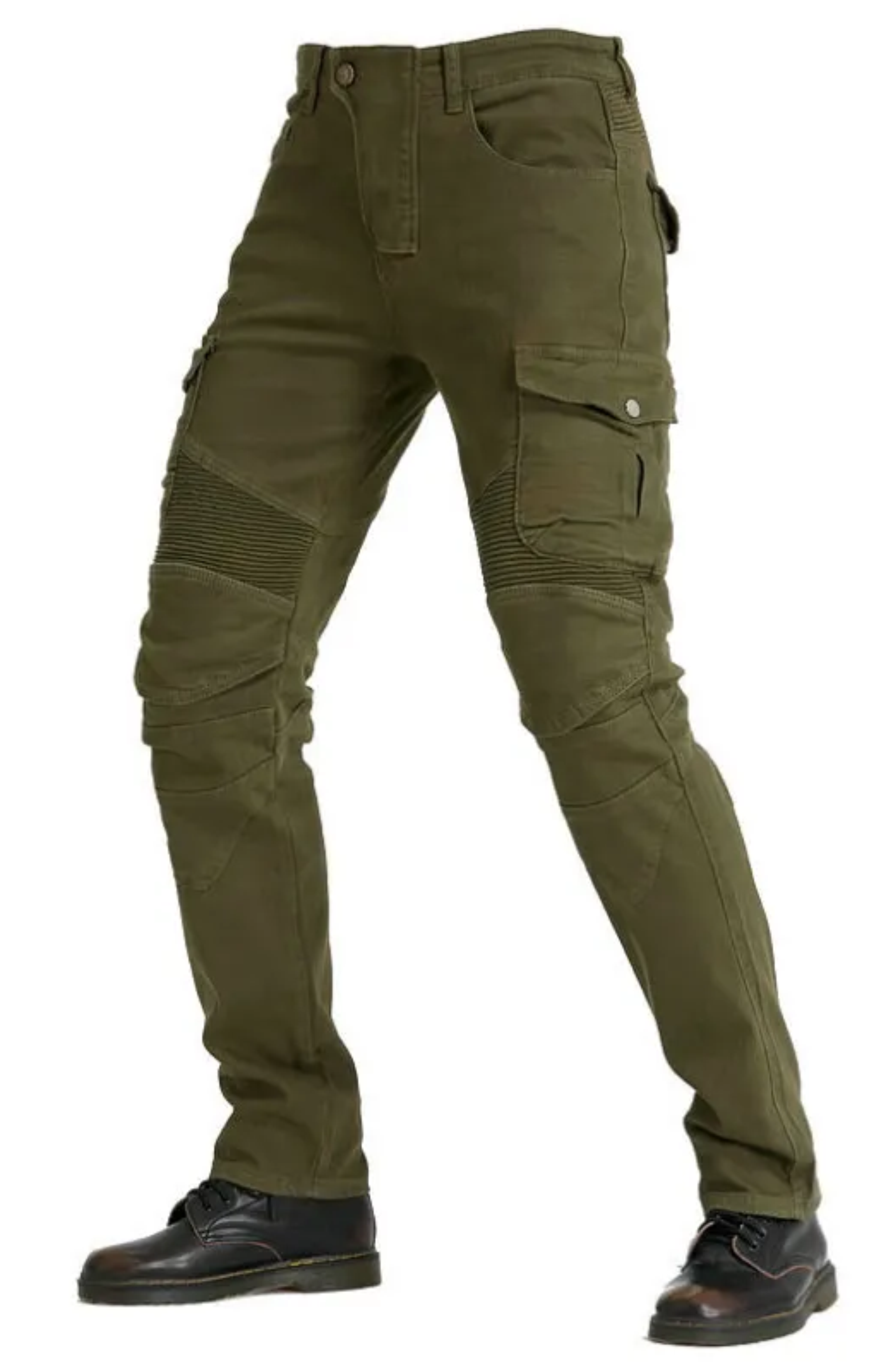 Pantalon Jean Cargo Verde