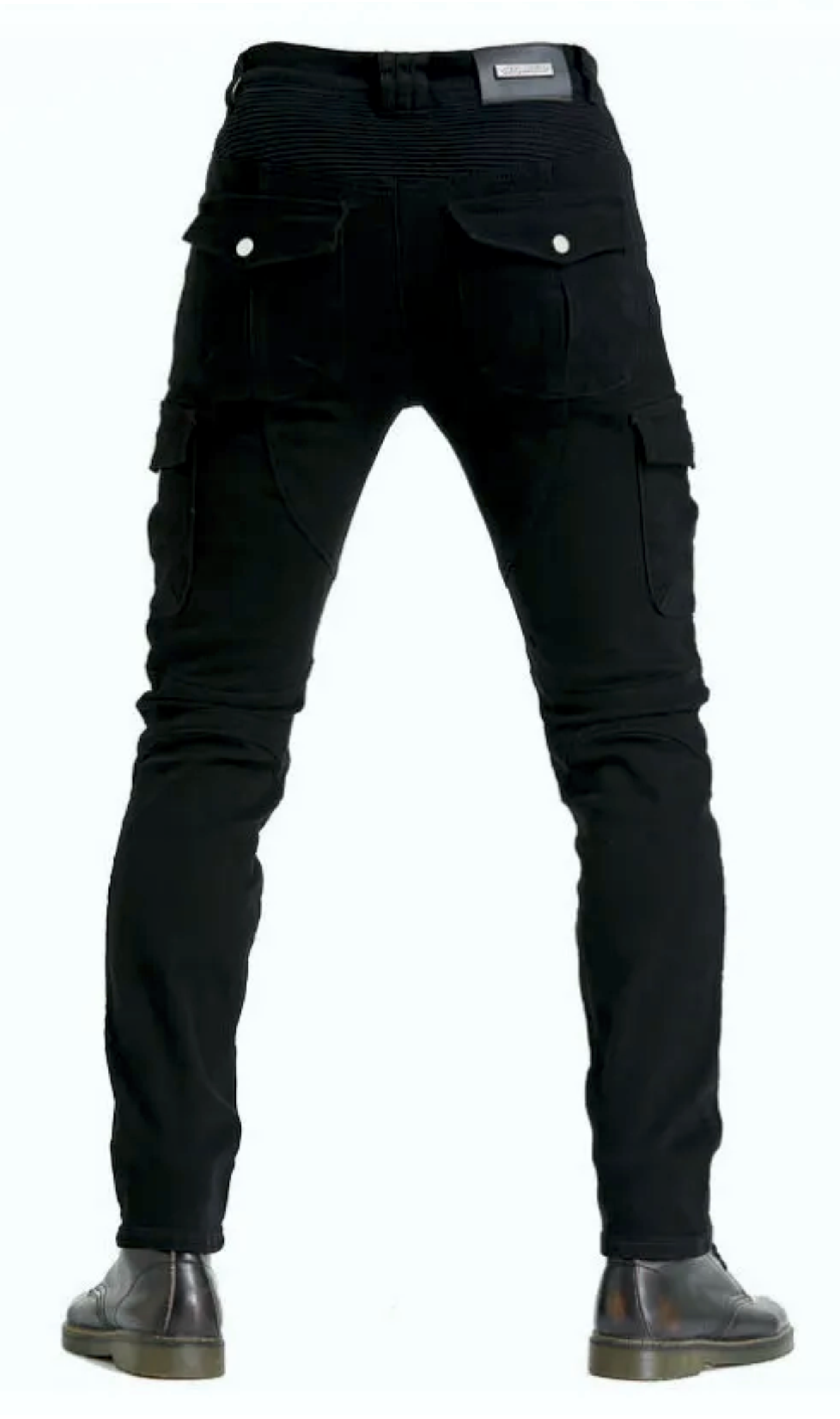 Pantalon Jean Cargo Negro