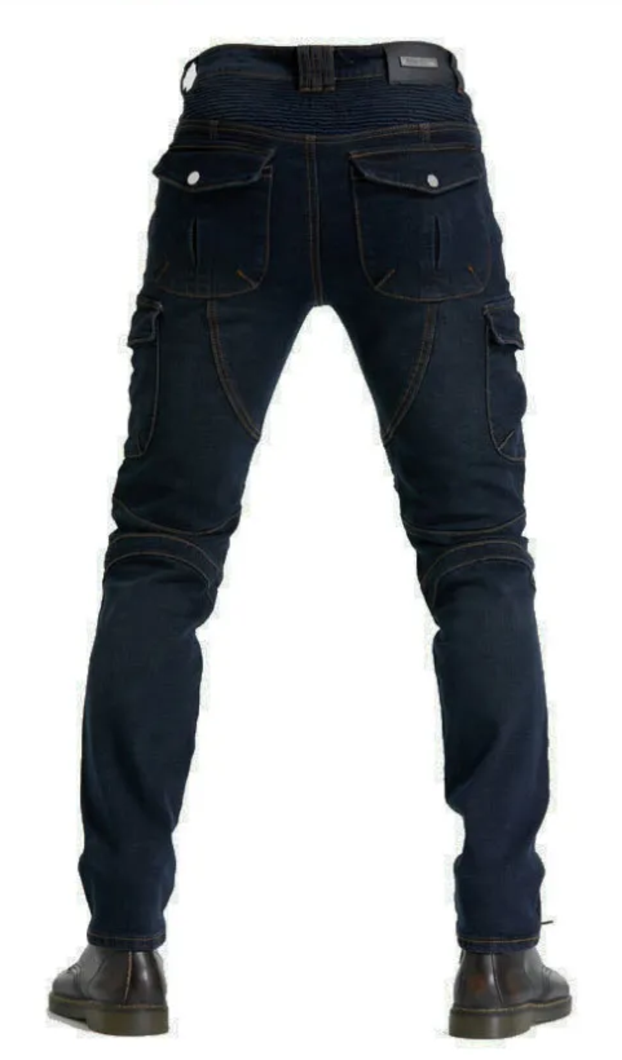 Pantalon Jean Cargo Azul