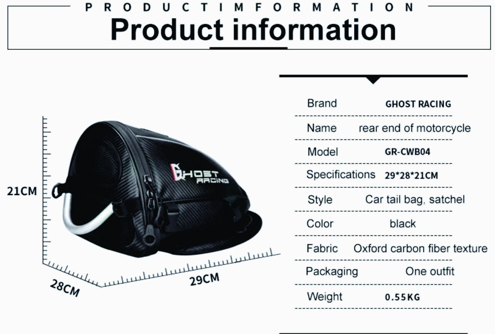 Bolso de Colin Ghost Racing CWB04