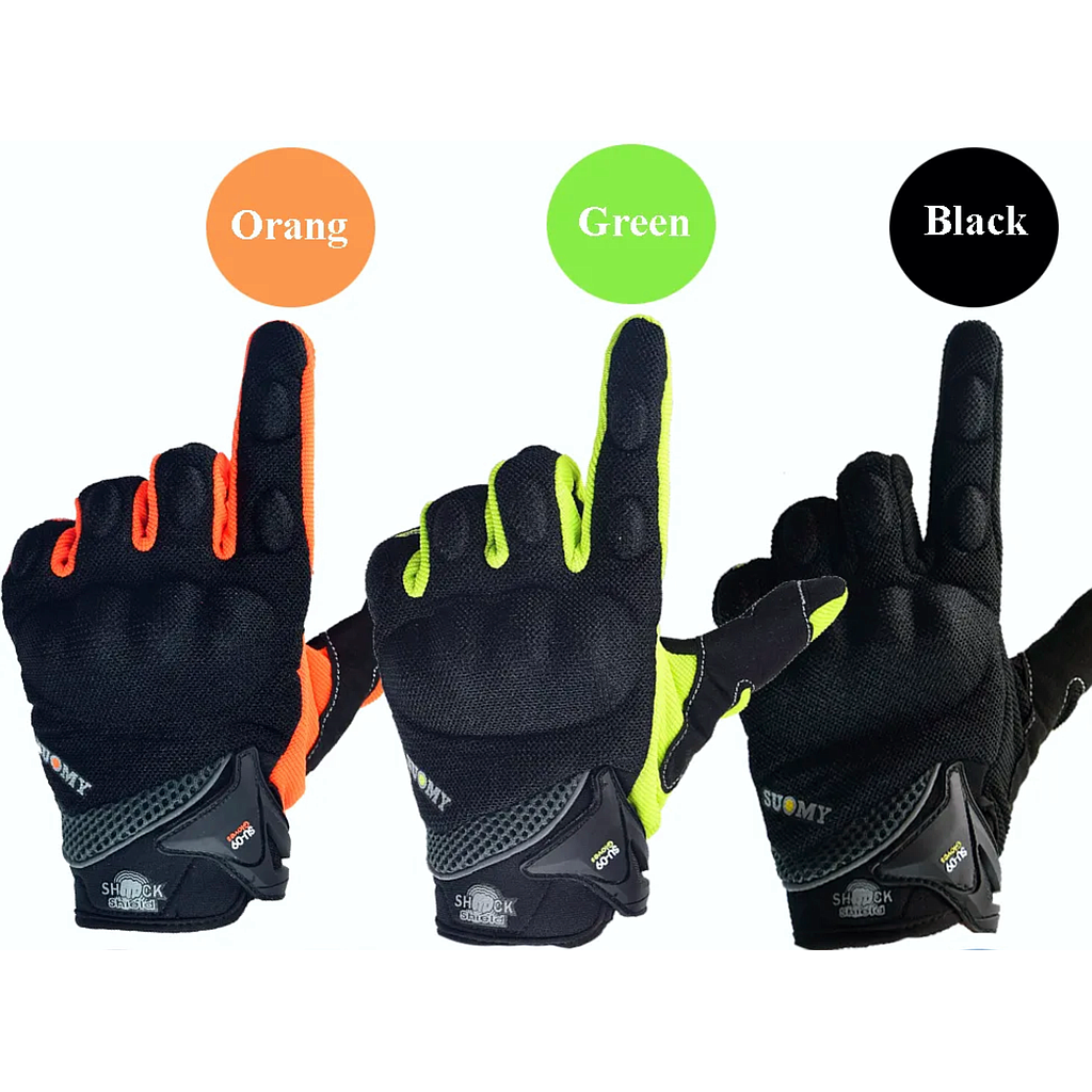 Guantes Suomy Negro/Fluo