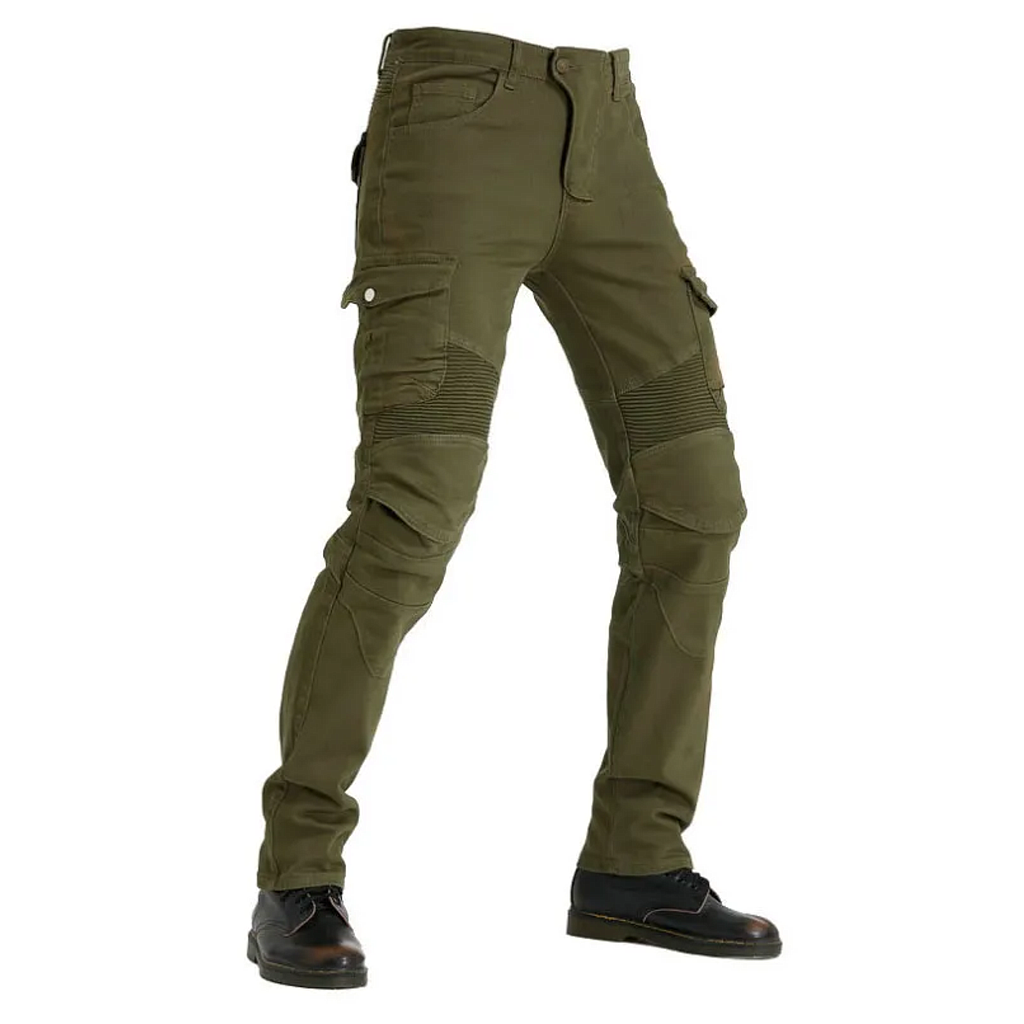 Pantalon Jean Cargo Verde
